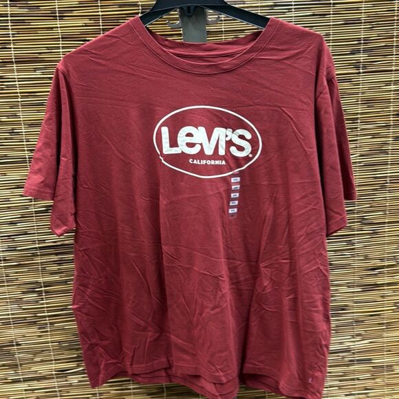 Levi's Men's Surf Logo Graphic T-Shirt, Created for Macy's - Rosewood Size 2X - Picture 2 of 3